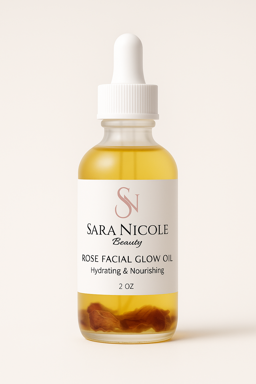 rose facial glow oil
