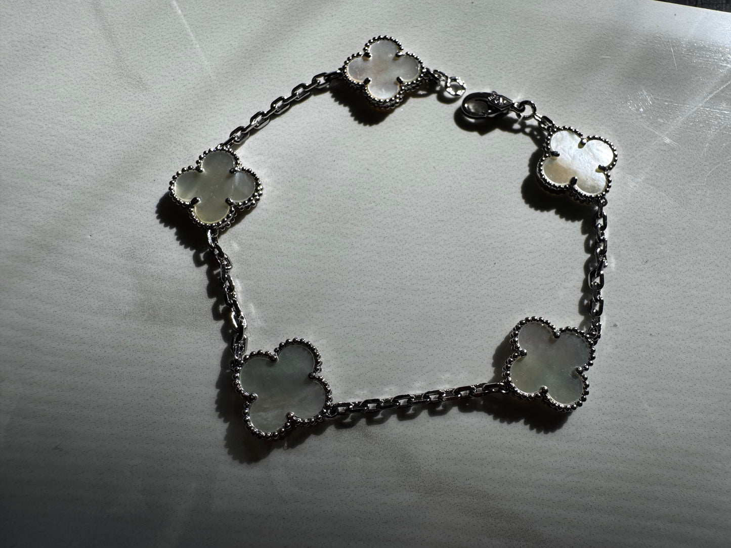 Silver Clover Bracelets