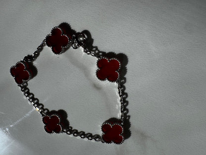 Silver Clover Bracelets