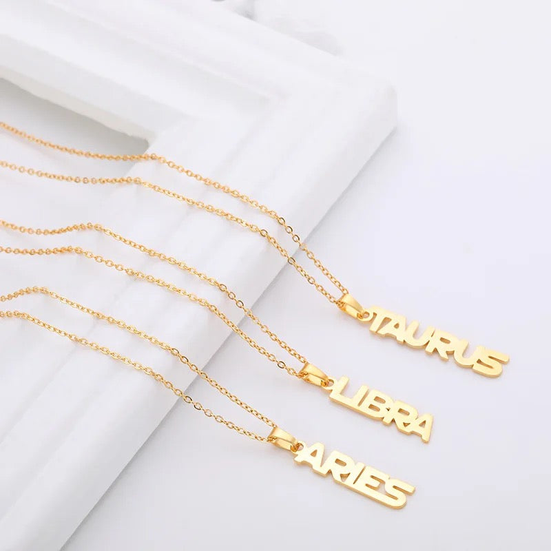 Zodiac Horoscope Necklace