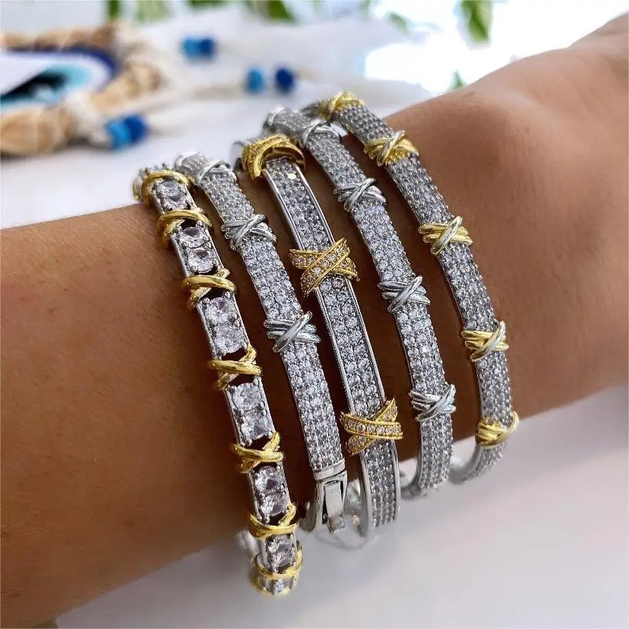 Luxe Pave bracelet set